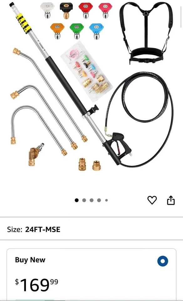 24 FT Gutter Cleaning Tools from The Ground thumbnail