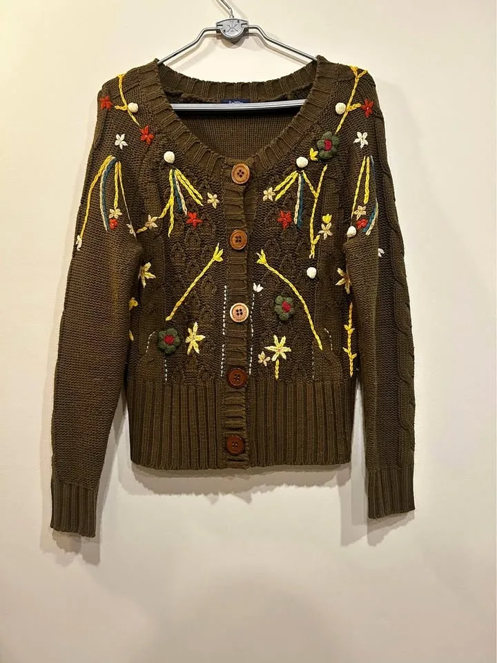 Embroidered cardigan