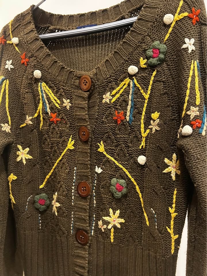 Embroidered cardigan - photo 2