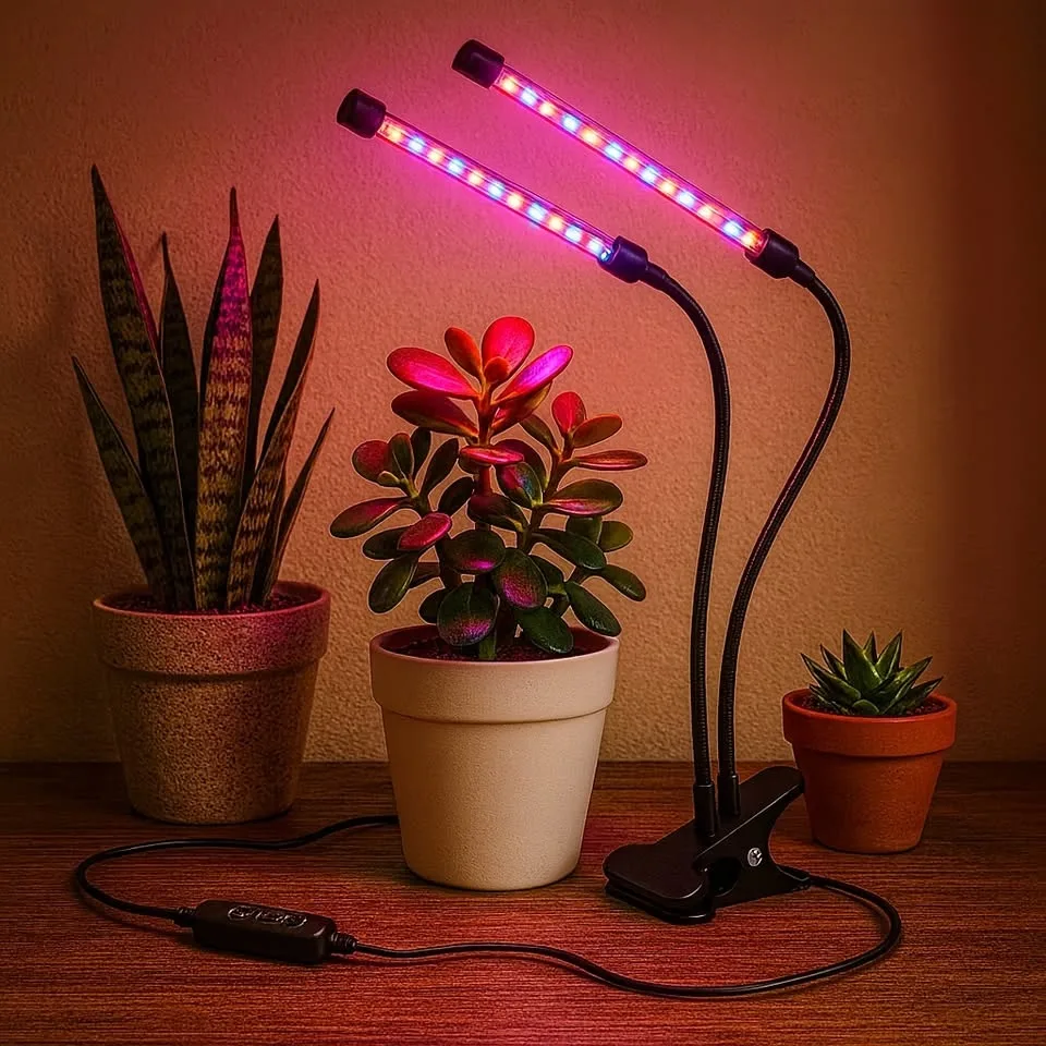 Clip-On LED Grow Light — great for indoor plants!