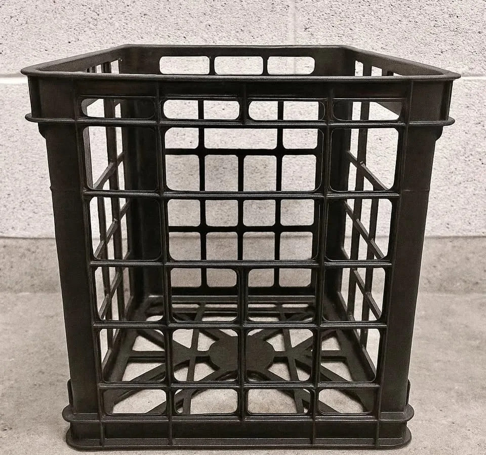 Plastic Milk Crate – 12.5" × 18" × 13"
