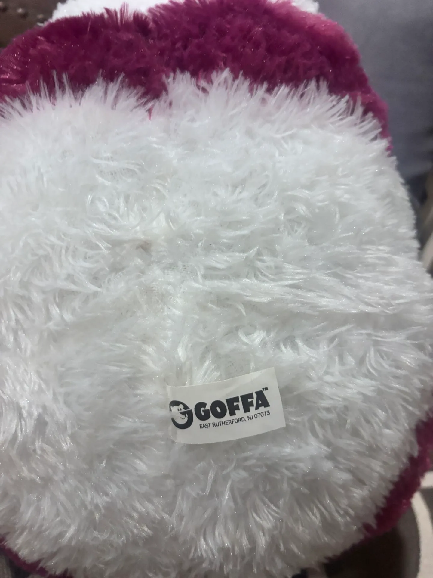 Goffa Pink & White Panda Bear Plush – 13” x 9” image indicator(4)