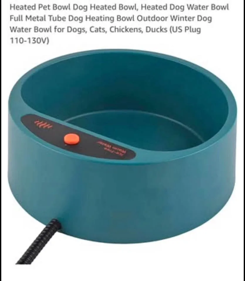 New Heated Pet Bowl- 2.2L, indoor/outdoor- ice free