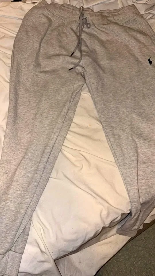Grey polo sweatpants