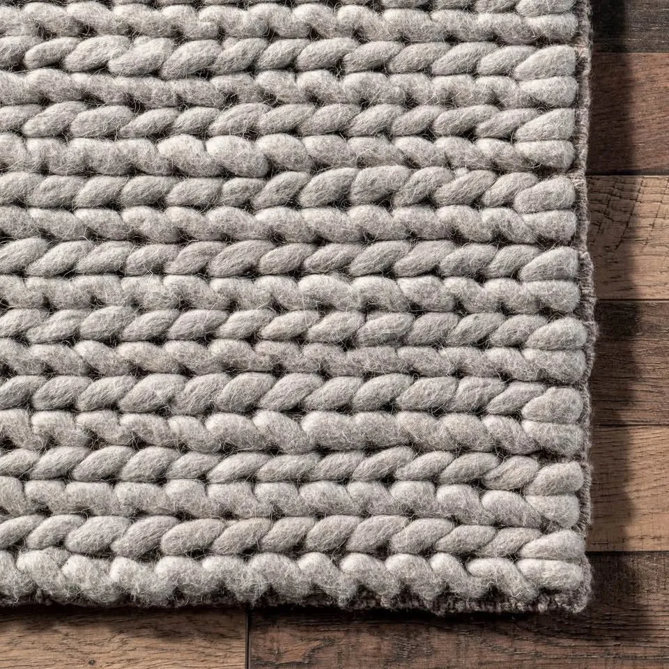 Nuloom Rug Penelope Braided Wool Area Rug 6x6 image indicator(4)