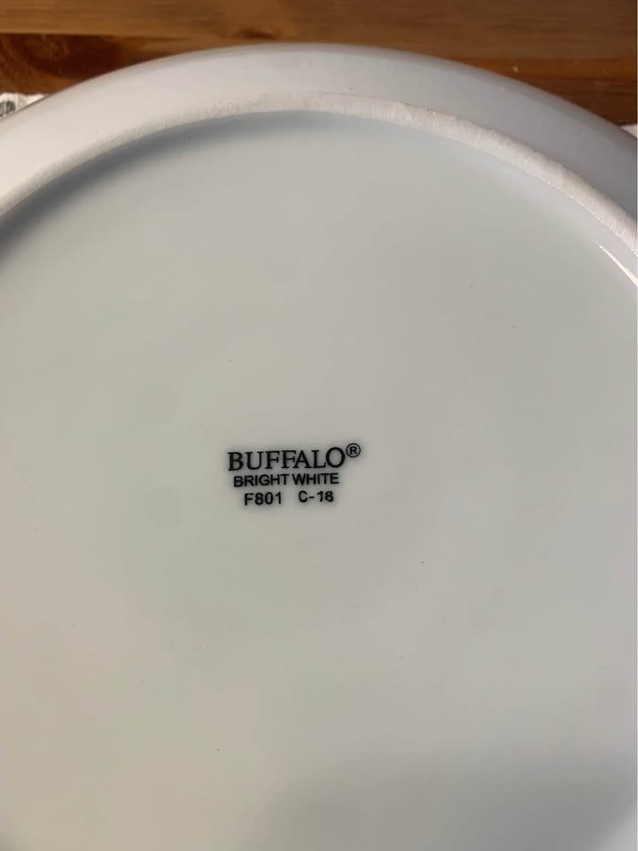 Deep Plate Sets of 12 Restaurant Quality Buffalo China - photo 3