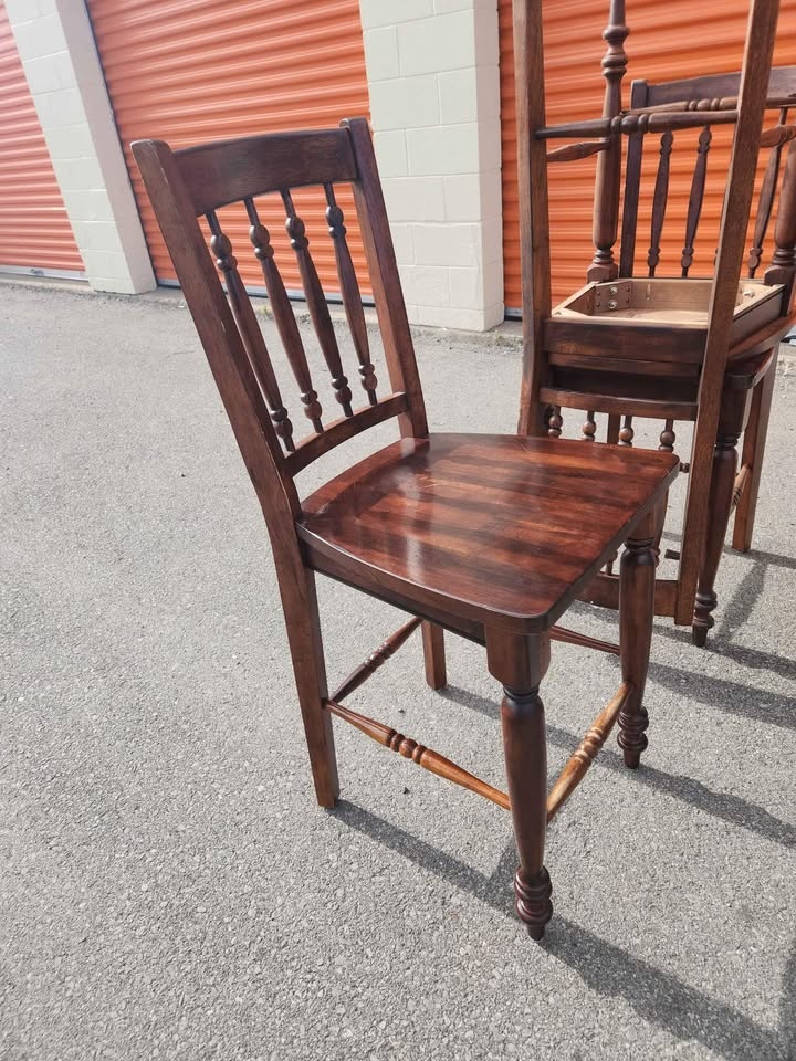 Expandable dining table with 8 chairs - Wood - photo 3