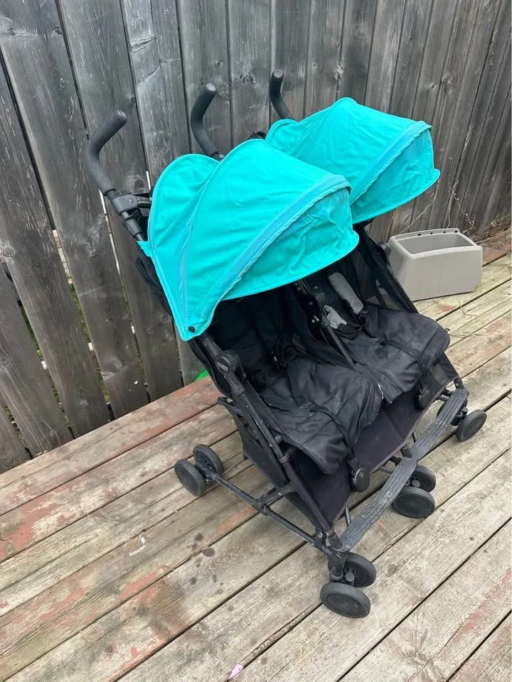 BRITAX HOLIDAY DOUBLE STROLLER — TEAL — LIGHTWEIGHT & COMPACT image indicator(3)