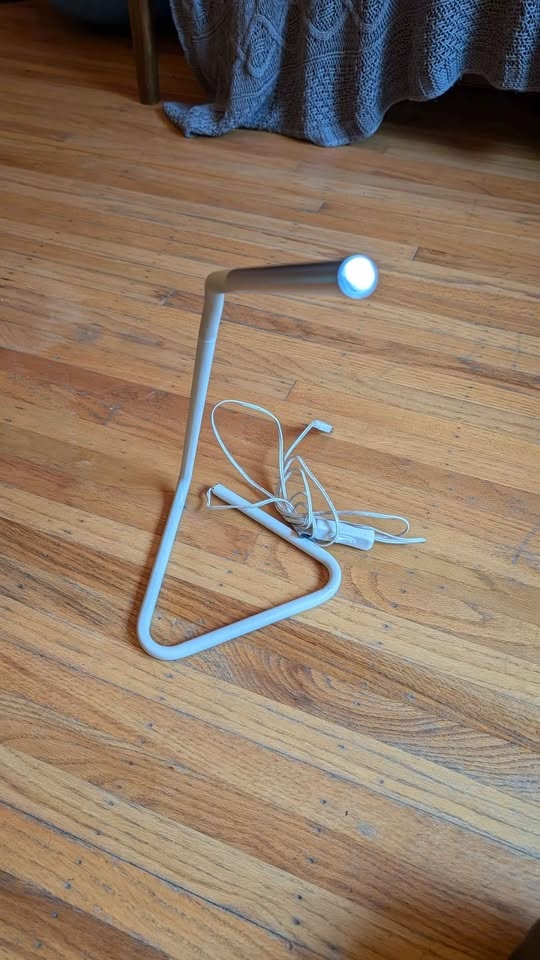 IKEA HÅRTE LED work lamp, white/silver color - photo 2