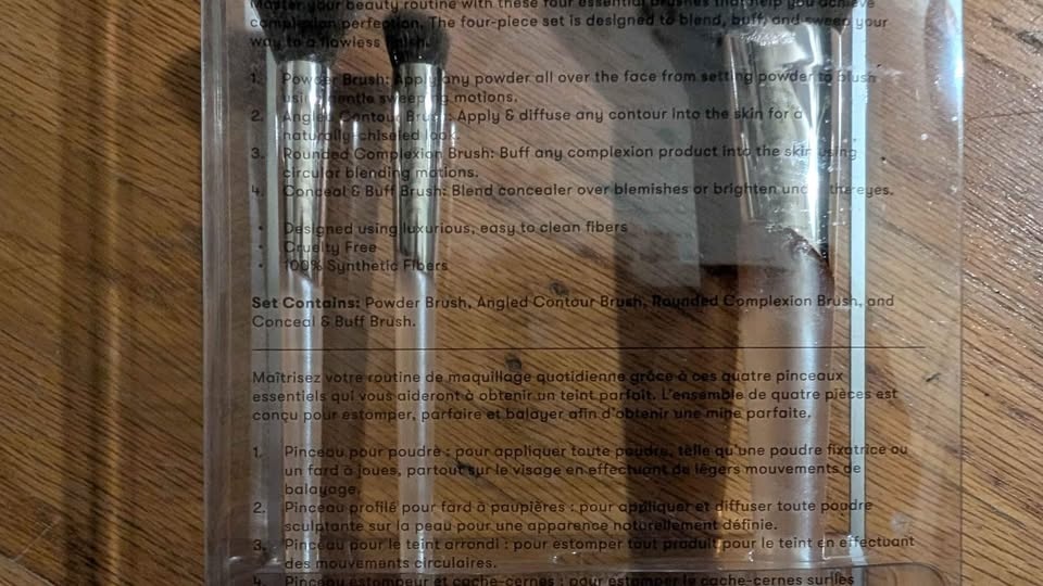 Quo flawless face makeup brush set - photo 3