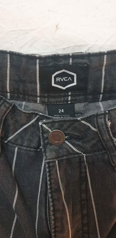 Pinstripe high waisted shorts S24 - photo 2