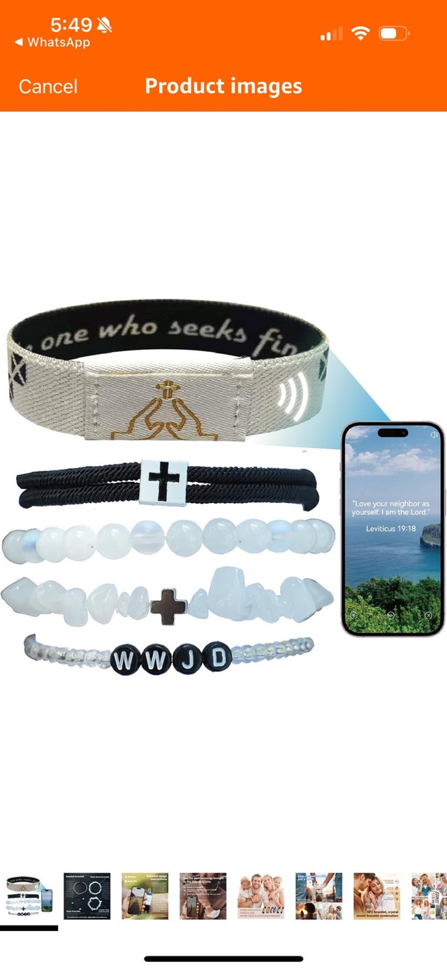 Daily Bible Verse Bracelets Gift Box Set