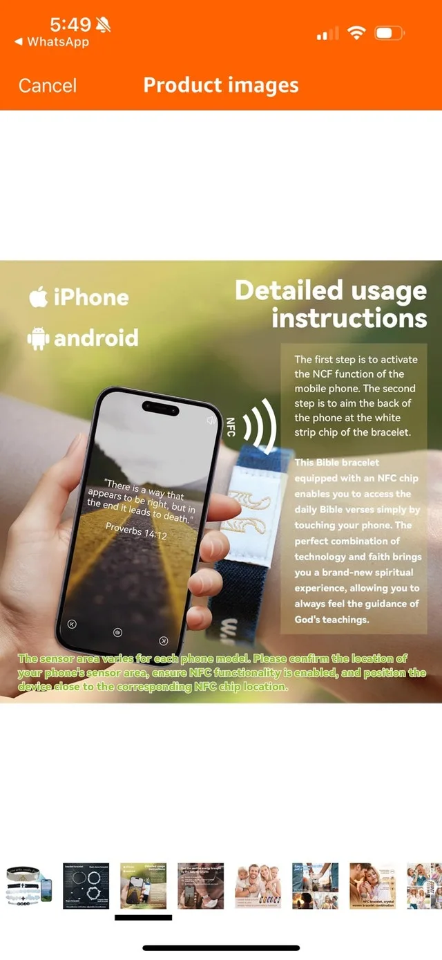 Daily Bible Verse Bracelets Gift Box Set image indicator(5)