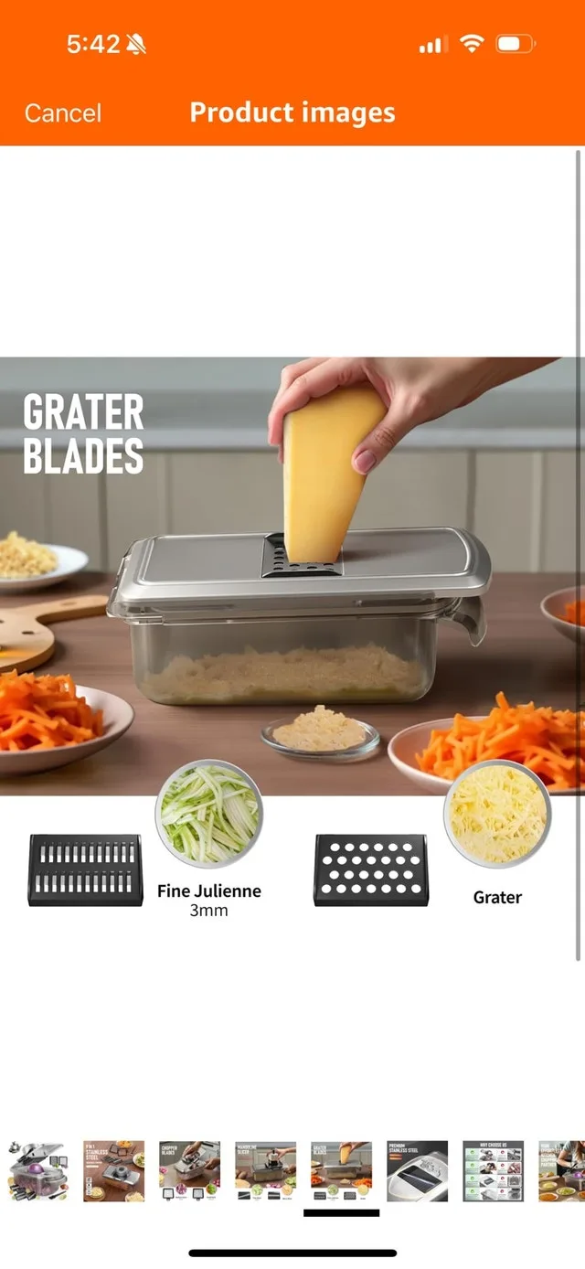 Vegetable Chopper Stainless Steel image indicator(5)