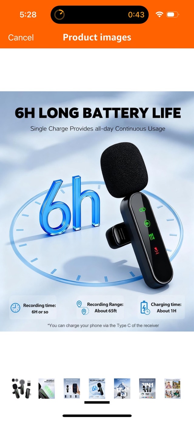 Wireless Mini Lavalier Lapel Microphone - photo 5