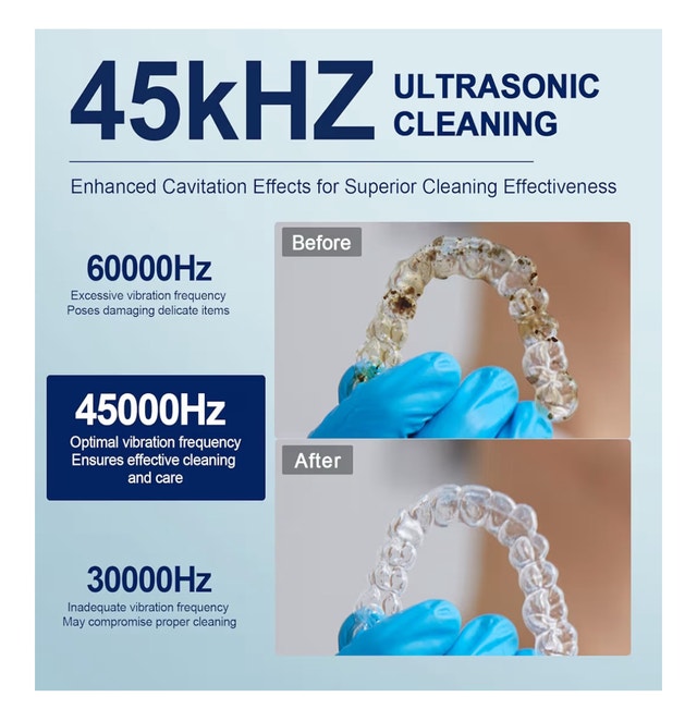 Ultrasonic Retainer Cleaner Machine for Braces, Jewelry - photo 4