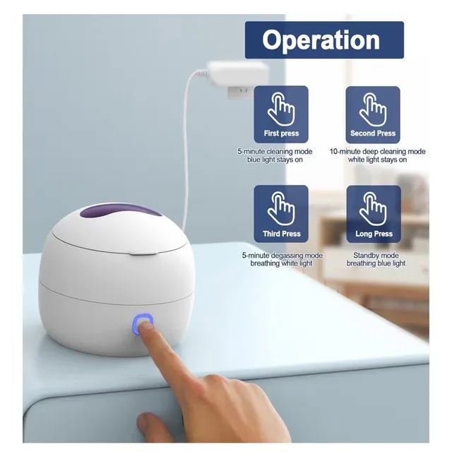 Ultrasonic Retainer Cleaner Machine for Braces, Jewelry image indicator(5)