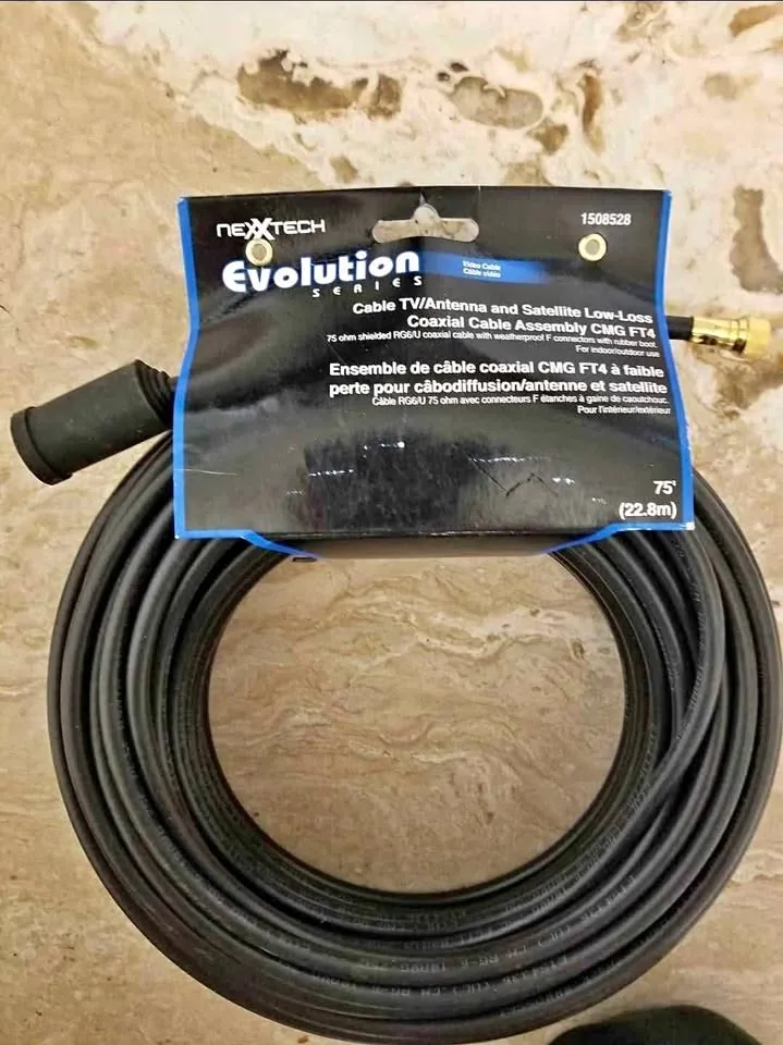 75 ft Cable TV/Antenna and Satellite Coaxial Cable thumbnail