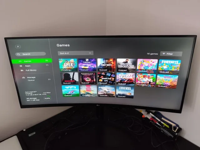 Xbox Series X w/games image indicator(4)