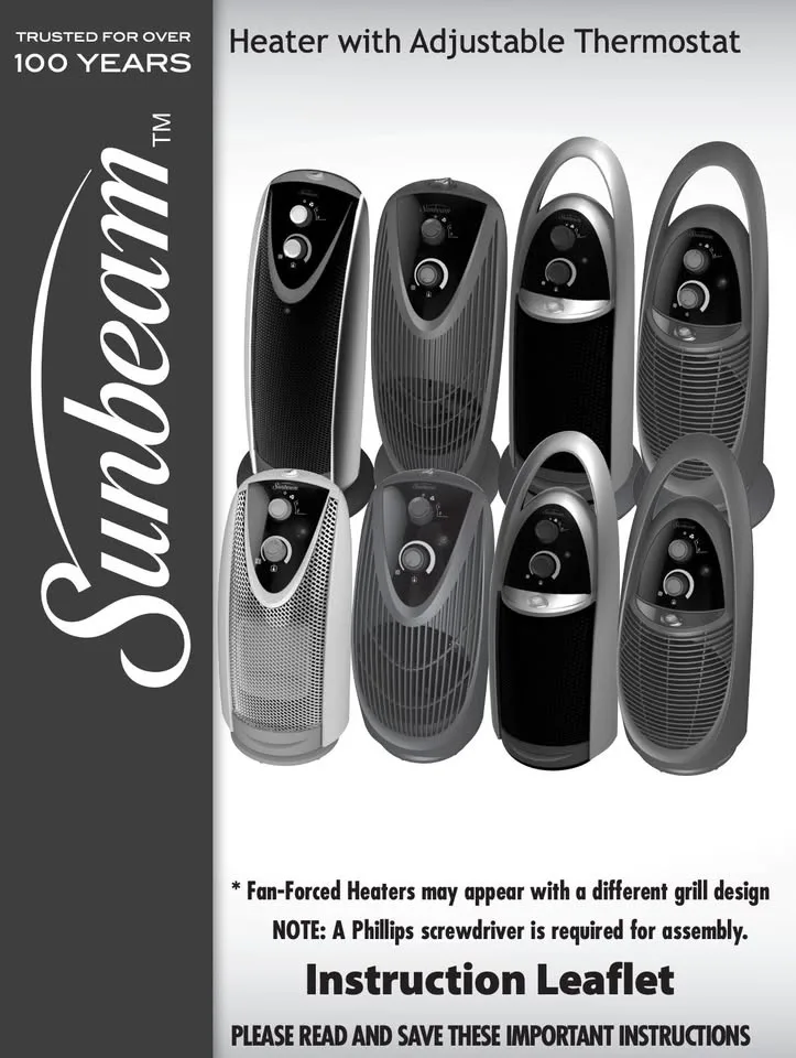 Sunbeam 18” Ceramic Small Tower Heater image indicator(6)