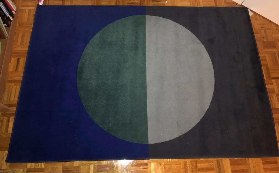 Blue Geometric Carpet - photo 2