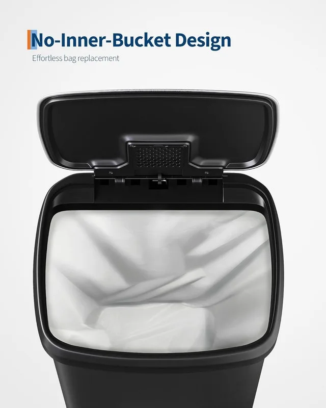 Large Trash Bin 50 Liter Plastic Trash Can with Lid (Brand New) image indicator(7)