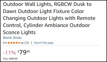 Smart Outdoor Wall Lights (Brand New) - photo 2
