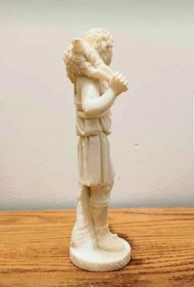 Vintage Signed A.Lucchesi The Good Shepherd Statue image indicator(3)
