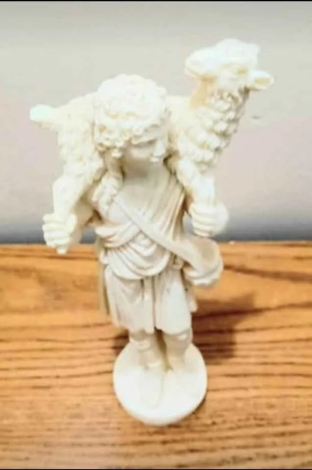 Vintage Signed A.Lucchesi The Good Shepherd Statue image indicator(6)