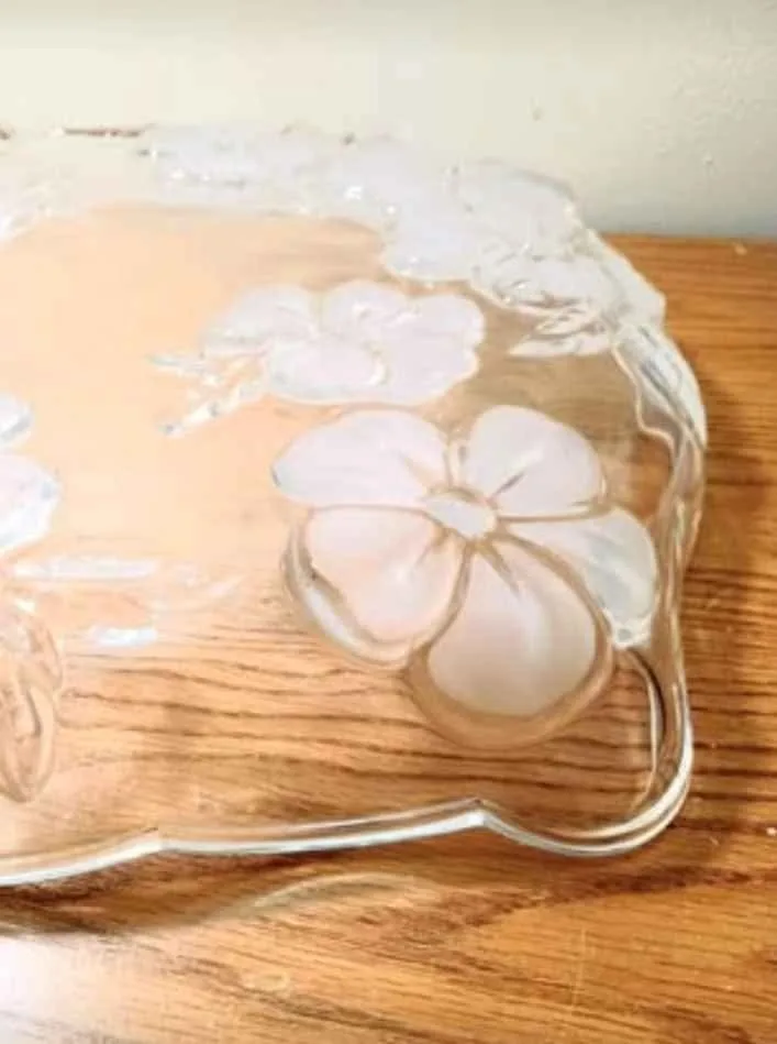 Large German Walther Glas Frosted Crystal Platter image indicator(6)