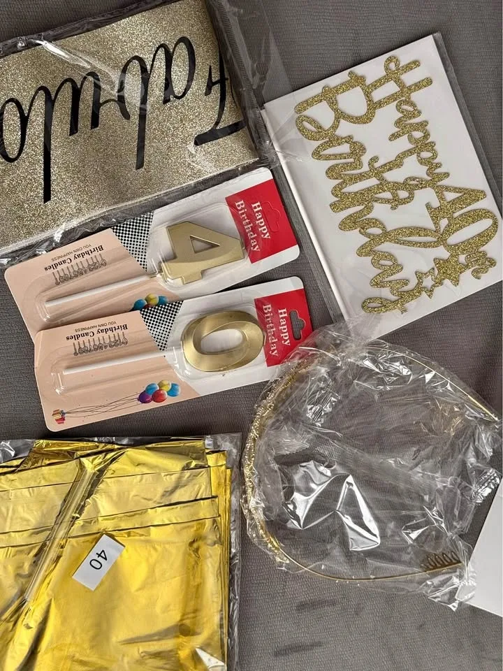 40th birthday party set