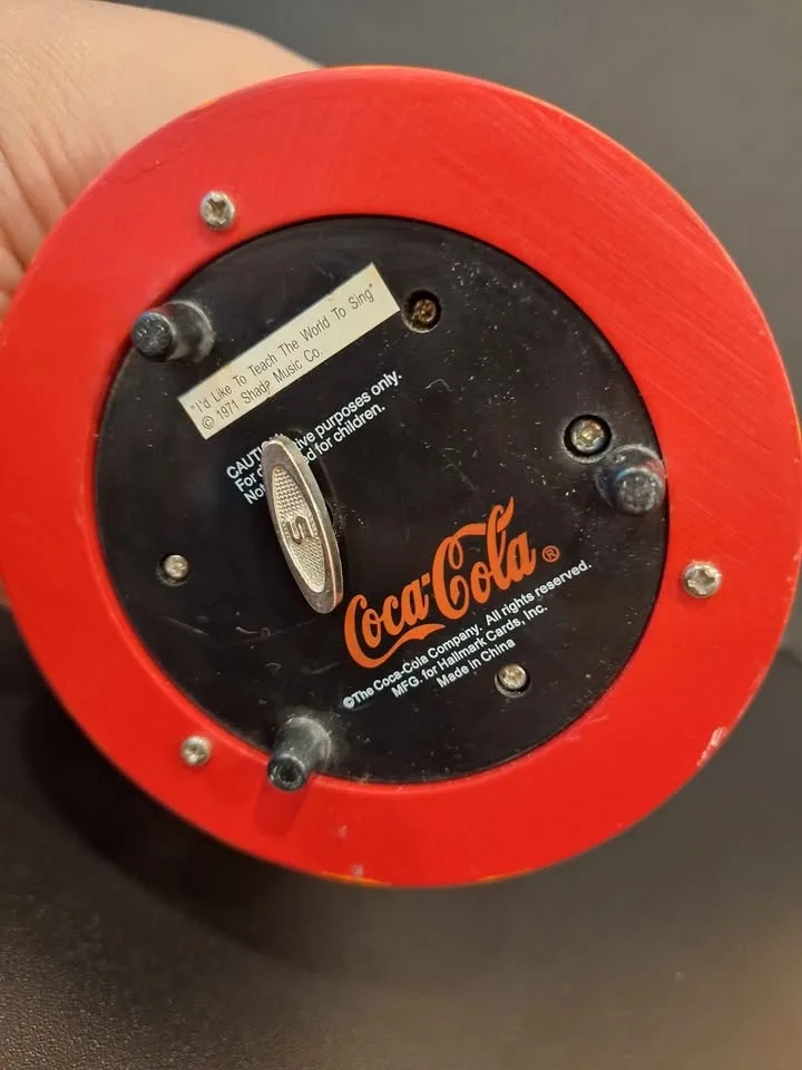 Christmas Snow Globe Hallmark Coca Cola Santa Moving Train image indicator(6)