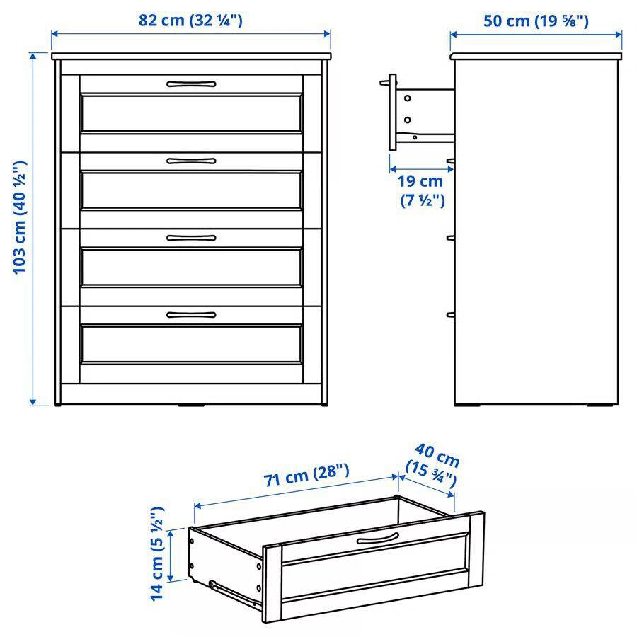 IKEA SONGESAND 5 drawer dresser - photo 3