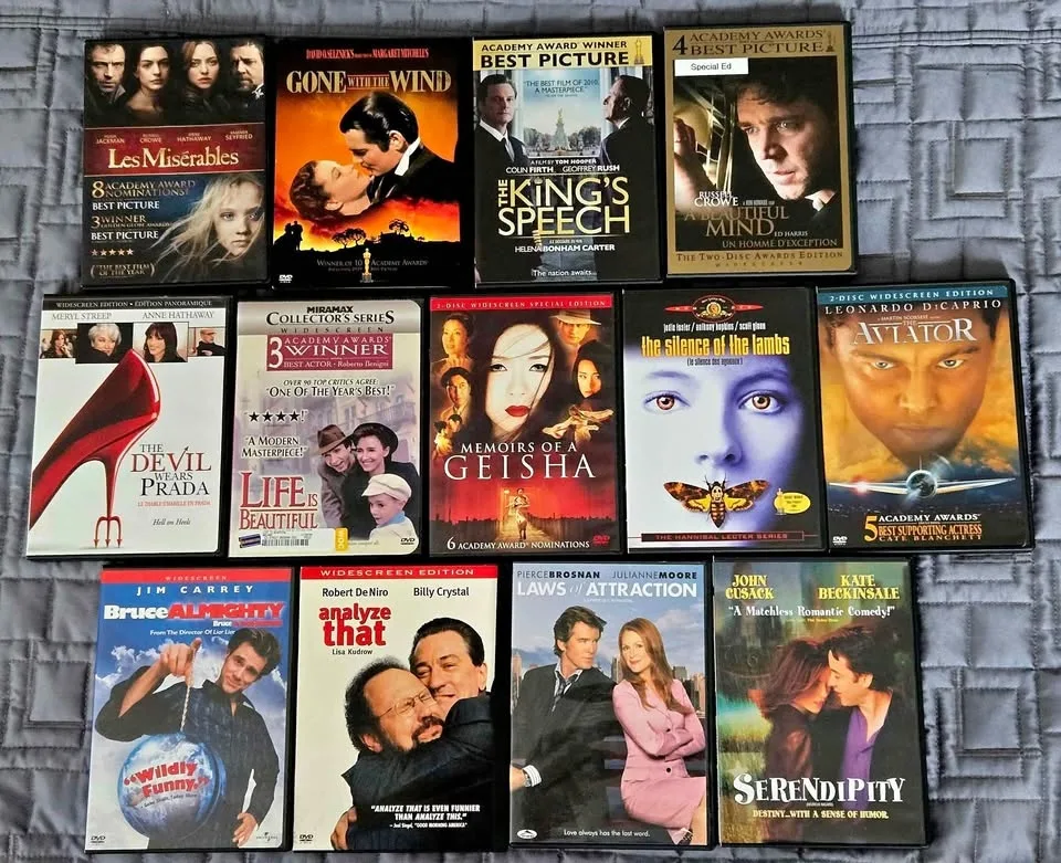 DVDs Movies, miscellaneous