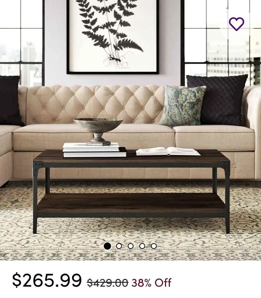 Center table living room coffee table