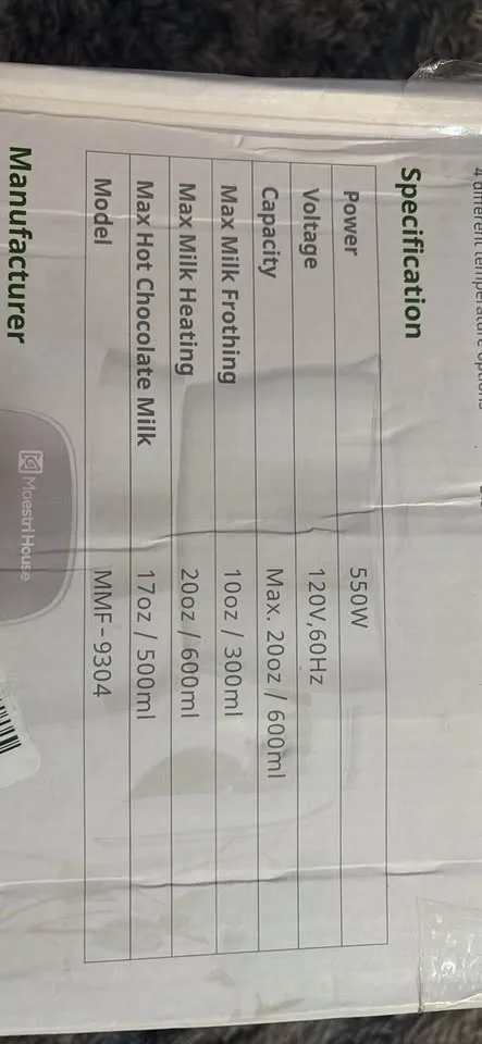 Milk Frother & Steamer image indicator(8)