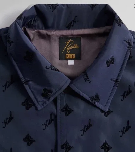 KITH x NEEDLES FLOCKED NYLON COACHES JACKET image indicator(5)