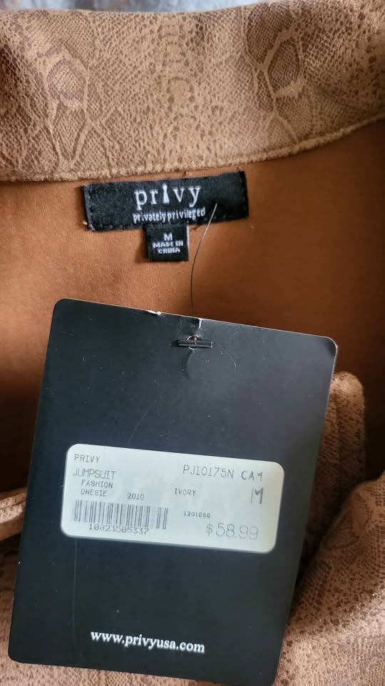 PRIVY Jumpsuit Brown Medium - photo 3