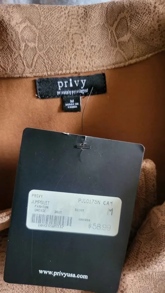 PRIVY Jumpsuit Brown Medium image indicator(3)