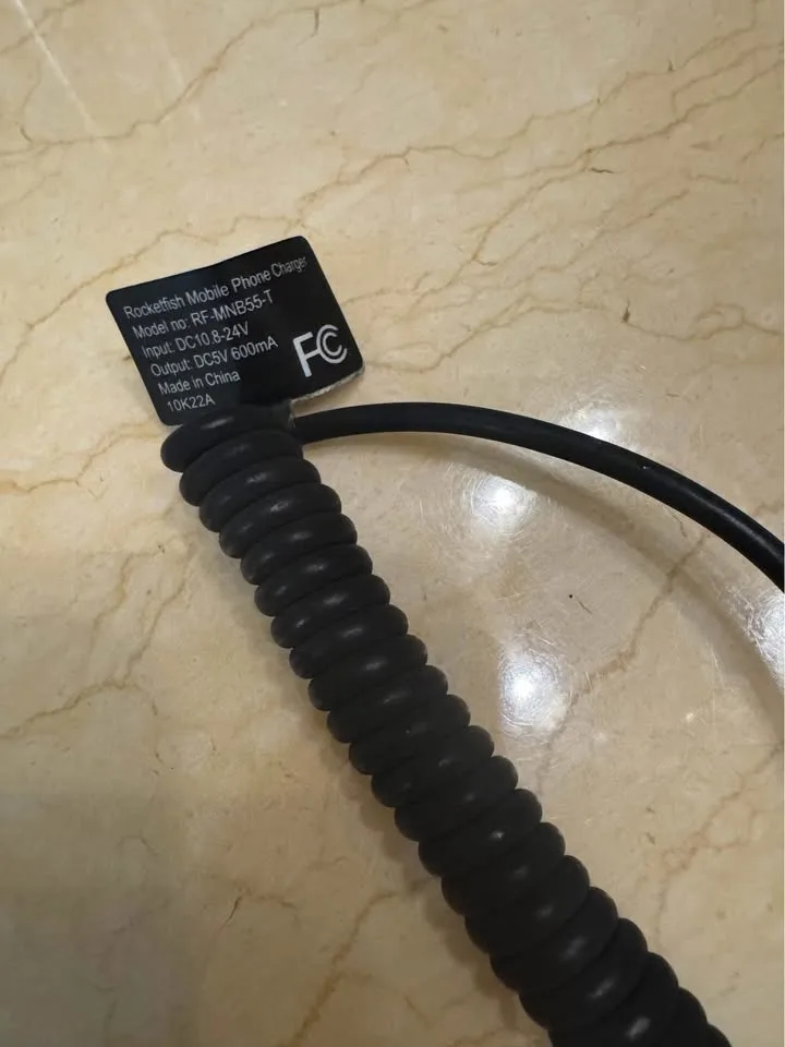 Rocketfish Mini USB Car Charger - Model No. RF-MNB55-T image indicator(3)