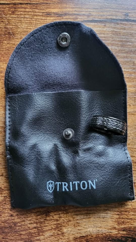 Triton Black Tungsten Carbide Ring Tire Tread Black Titanium Siz - photo 3