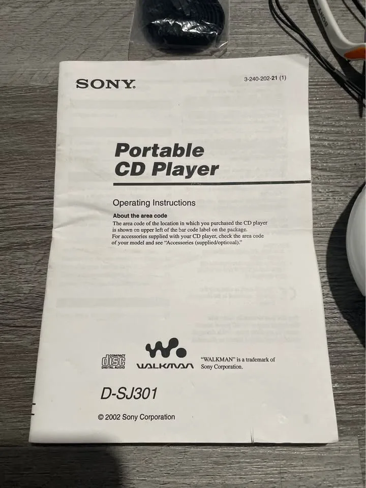 Sony Walkman D-SJ301 CD-R/RW Portable CD Player! image indicator(2)