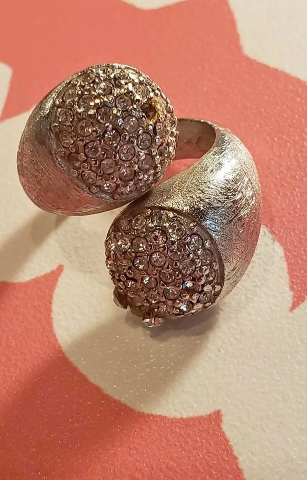 Crystal & Silver Ring