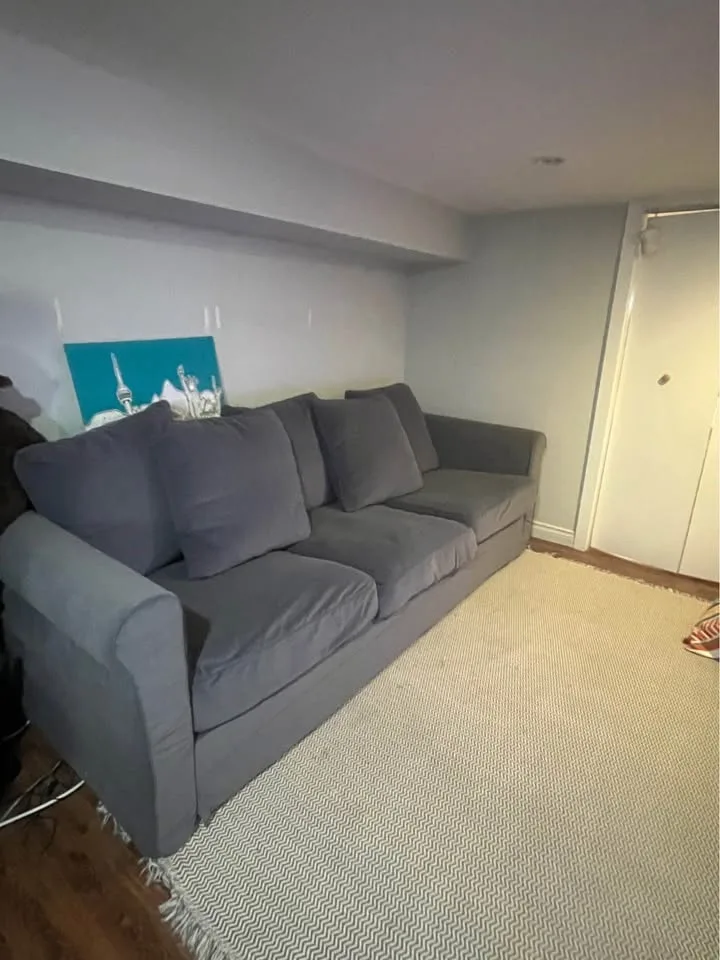 Grey HÄRLANDA IKEA sofa couch image indicator(5)