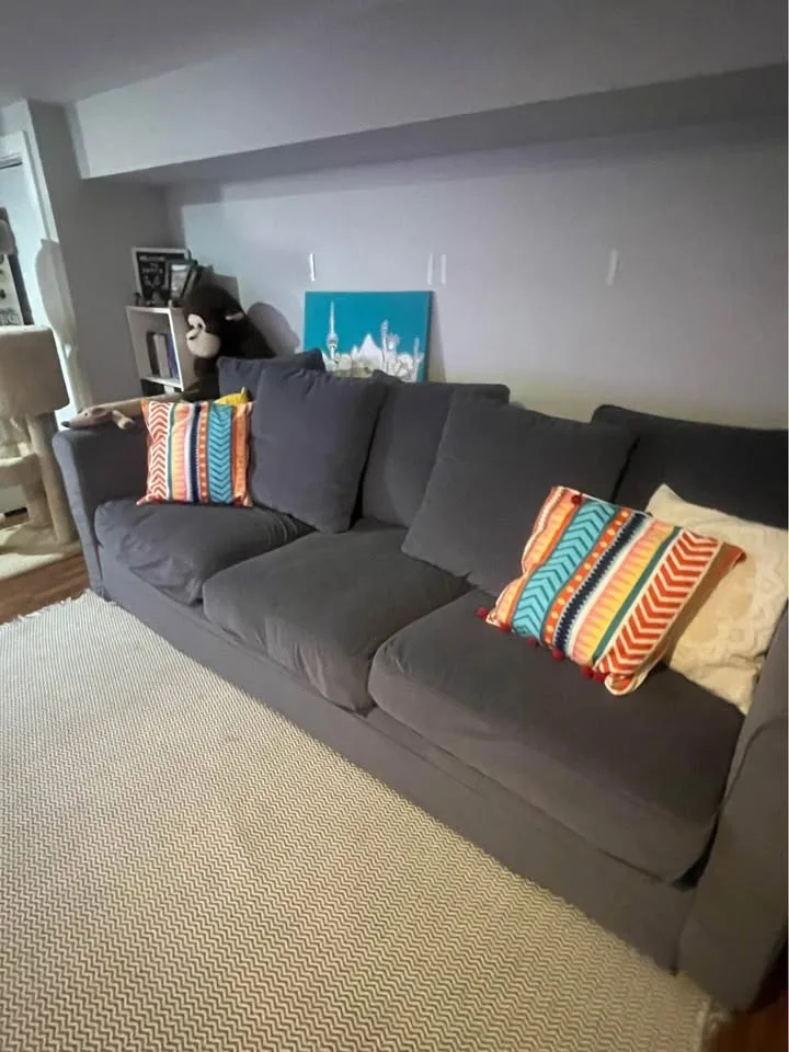 Grey HÄRLANDA IKEA sofa couch image indicator(2)