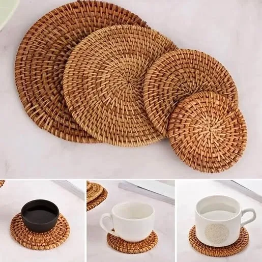 Round Rattan placemats