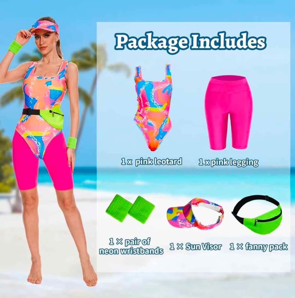 NEW-80's workout costume. Size Large - photo 3