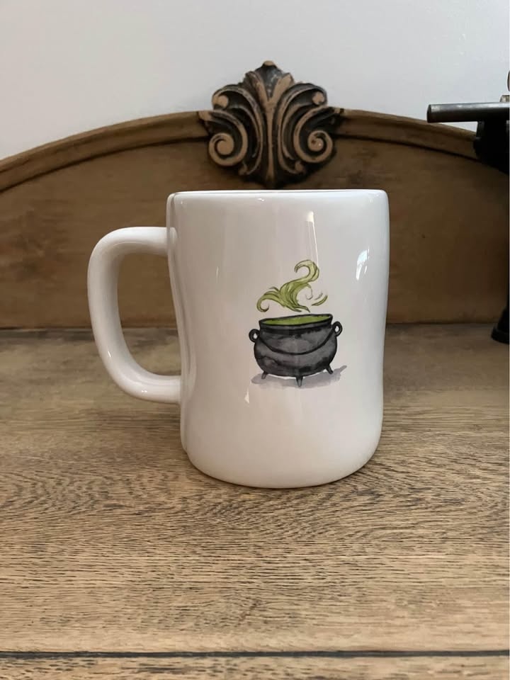 Rae Dunn Halloween toil and trouble double sided mug - photo 2