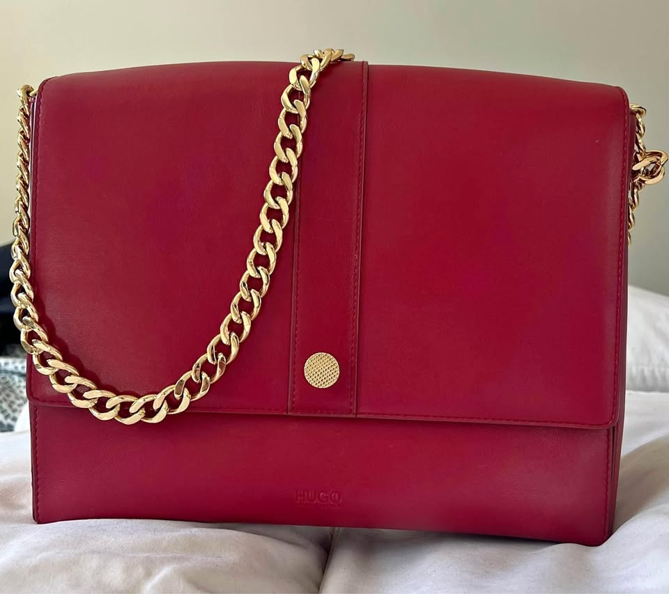 Hugo Boss woman’s red bag genuine leather