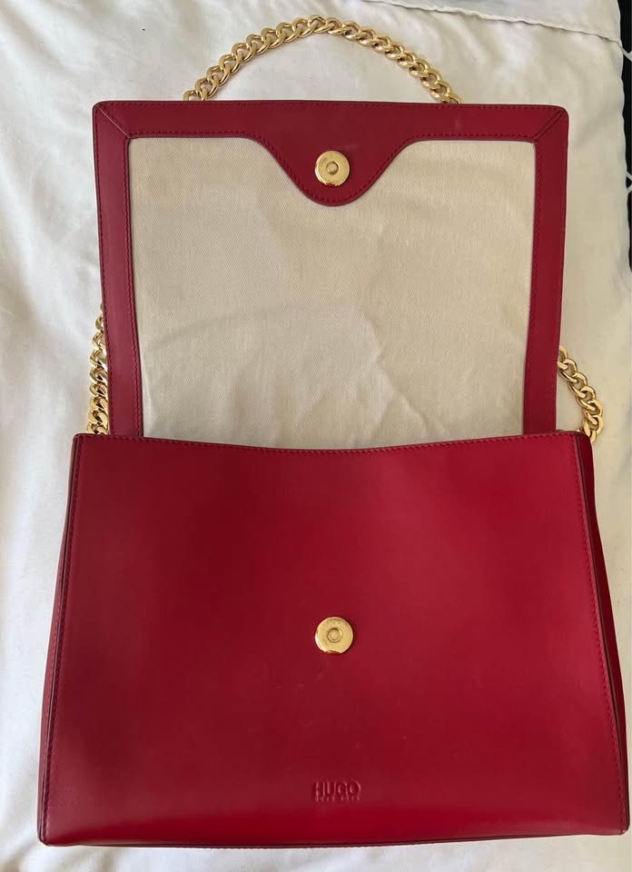 Hugo Boss woman’s red bag genuine leather - photo 5